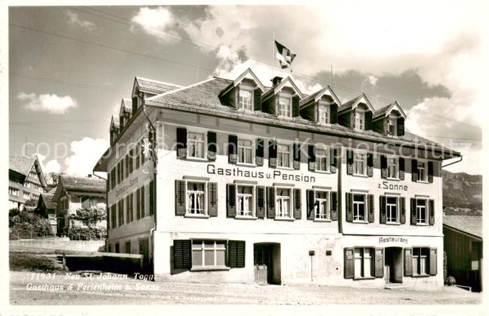 Neu St Johann Nesslau SG Gasthaus und Pension zur Sonne