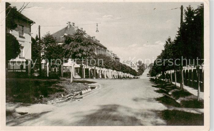 Milowitz Milovice CZ Truppenuebungsplatz Strassenpartie Feldpost