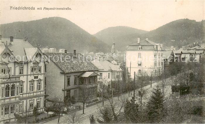 Friedrichroda mit Alexandrinenstrasse Feldpost