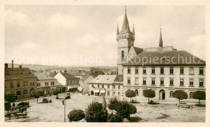 Humpolec Humpoletz CZ Marktplatz Kirche