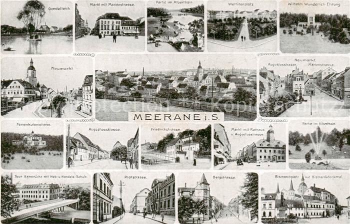Meerane Kgl Amtsgericht Neumarkt Schwanekleiderstrasse Marienstr Markt Ferienkol