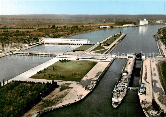 Neuf-Brisach Neu-Breisach Canal d’Alsace Les Ecluses Vue aerienne