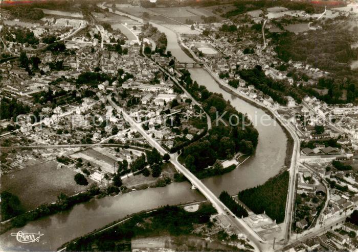 La Ferte-sous-Jouarre 77 Vue generale aerienne et la Marne