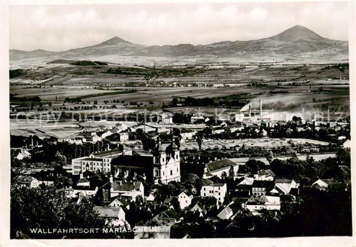 Mariaschein Bohosudov CZ Wallfahrtskirche Panorama