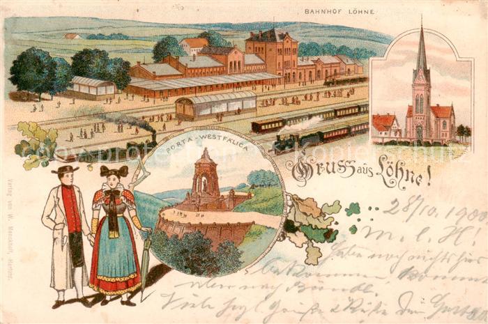 Loehne Bahnhof Kirche Porta Westfalica