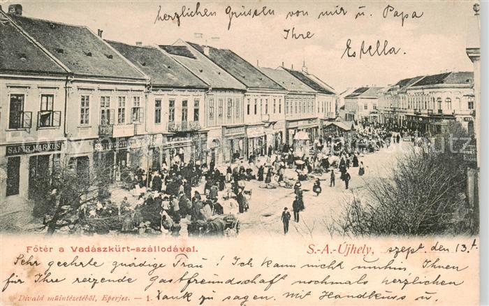 Satoraljaujhely HU Foeter a Vadaszkuert szallodaval