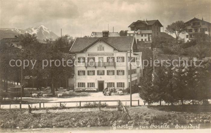 Siegsdorf  Oberbayern Gasthaus zur Forelle