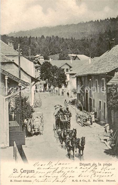 St-Cergues France Depart de la poste