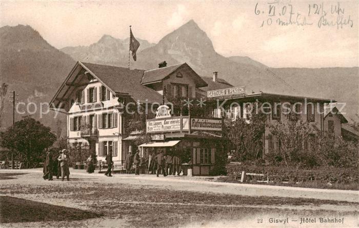 Giswil Giswyl OW Hotel Bahnhof