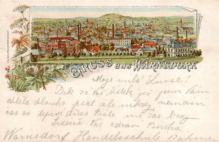 Warnsdorf  Varnsdorf Boehmen CZ Panorama