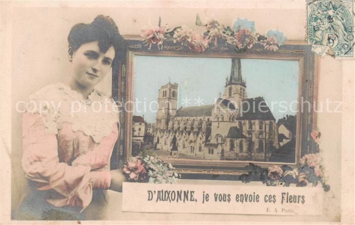 Auxonne 21 Cote-d Or je vous envoie ces Fleurs Eglise