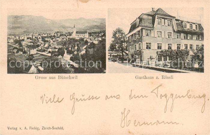 Buetschwil SG Panorama Gasthaus zum Roessli