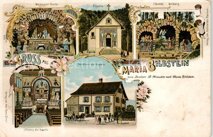 Maria-Bildstein Benken SG Weihnacht Grotte Kapelle Oelberg Inneres der Kapelle G