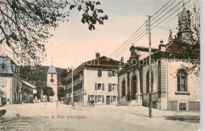 Couvet NE Poste et Rue principale