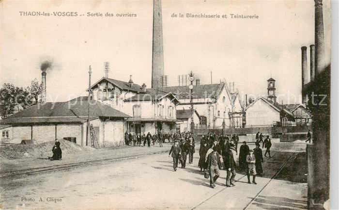 Thaon-les-Vosges 88 Sortie des ouvriers de la Blanchisserie et Teinturerie