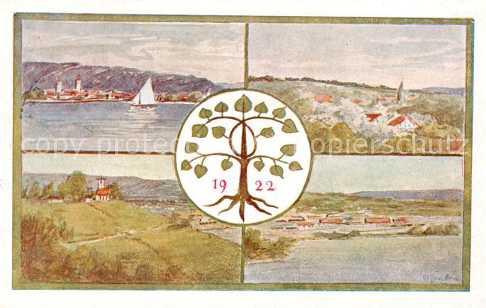 Lindau  Bodensee Vereinigungsfeier 1922 Teilansichten