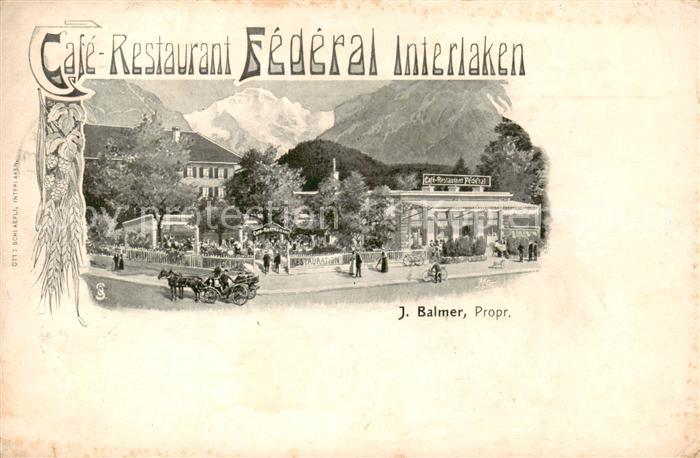 Interlaken BE Cafe Restaurant Federal Interlaken