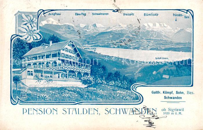 Schwanden BE Pension Stalden Alpenpanorama