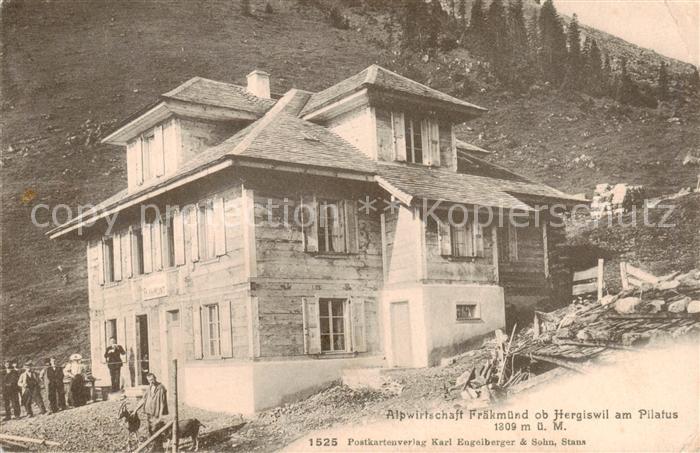 Hergiswil NW Alpwirtschaft Fraekmuend