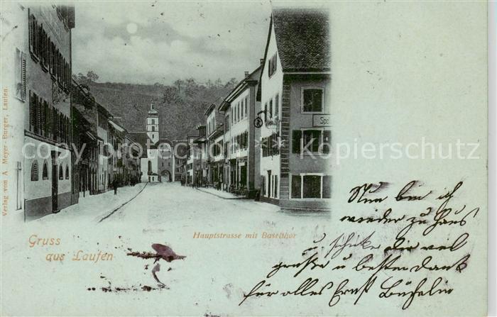 Laufen  BL Hauptstrasse mit Baselthor