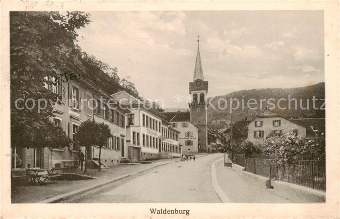 Waldenburg BL Strassenpartie Kirche