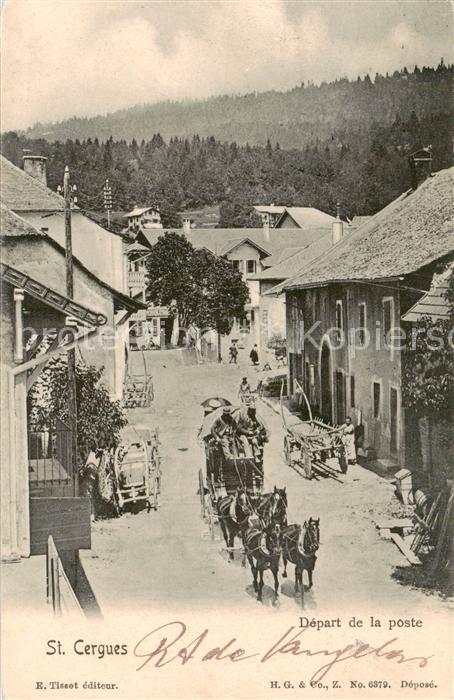 St-Cergues France Depart de la poste