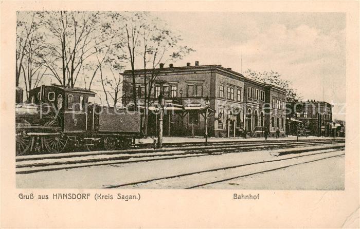 Hansdorf Sagan Zagan PL Bahnhof