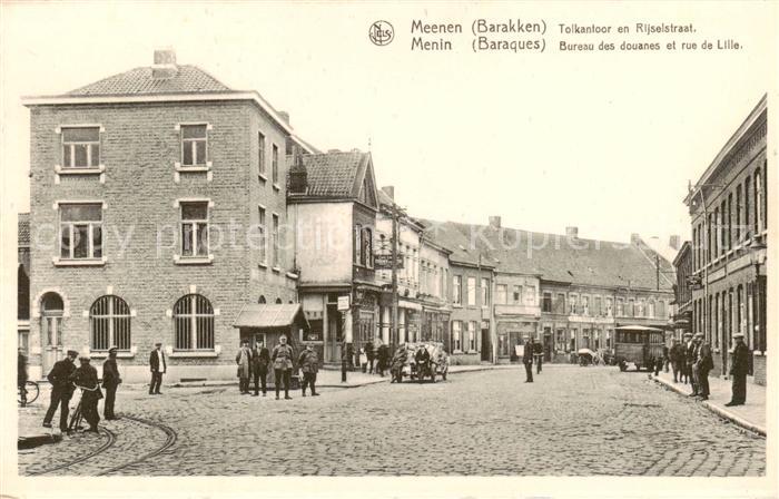 Menin Meenen West-Vlaanderen Belgie Bureau des douanes et Rue de Lille