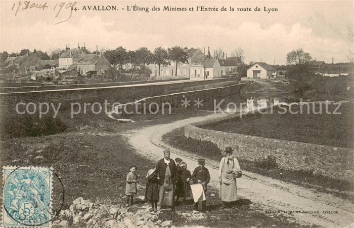 Avallon 89 Yonne Etang des Minimes Entrée de la Route de Lyon