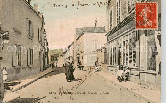 Ancy-le-Franc 89 Yonne Grande Rue de la Poste