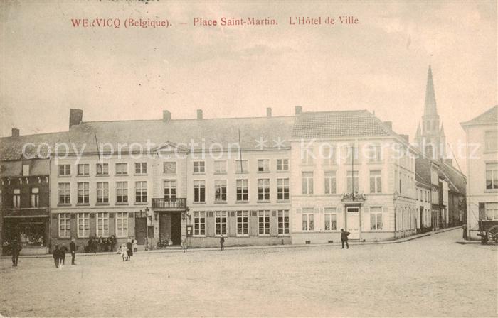 Wervicq Wervik West-Vlaanderen Belgie Place Saint Martin Hôtel de Ville