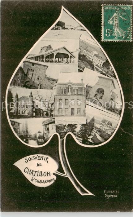 Chatillon-sur-Chalaronne 01 Ain Souvenir de la ville vues partielles