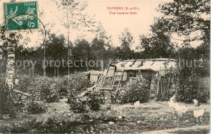 Taverny 95 Val-d Oise Une hutte en forêt