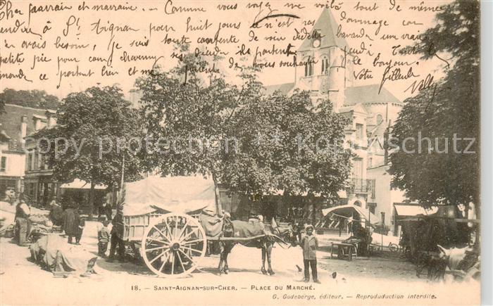 Saint-Aignan  41 Loir-et-Cher Place du Marché