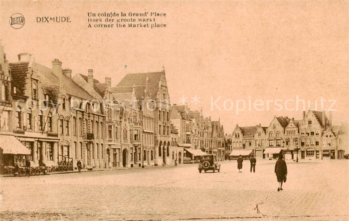 Dixmude Diksmuide Belgie Un coin de la Grand Place