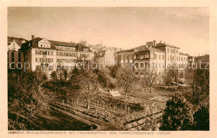 Zuerich ZH Schweiz. Pflegerinnenschule mit Frauenspital und Schwesternhaus
