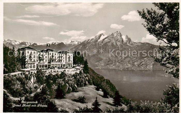 Buergenstock Grand Hotel mit Pilatus Vierwaldstaettersee