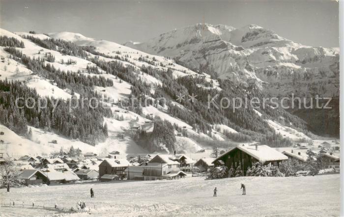 Lenk Simmental Winterpanorama ggen Wildstrubel Berner Alpen