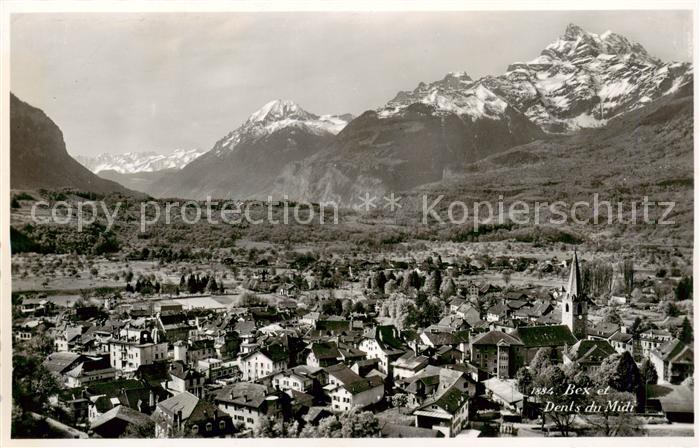 Bex les Bains VD Panorama Alpen