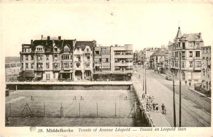 Middelkerke Belgie Tennis et Avenue Léopold