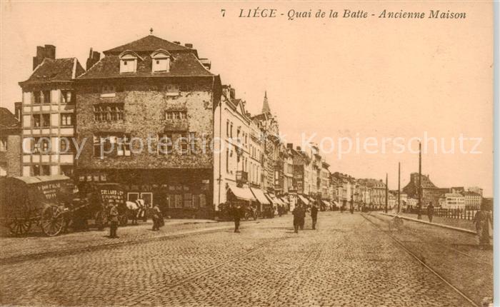 Liege Luettich Quai de la Batte ancienne maison