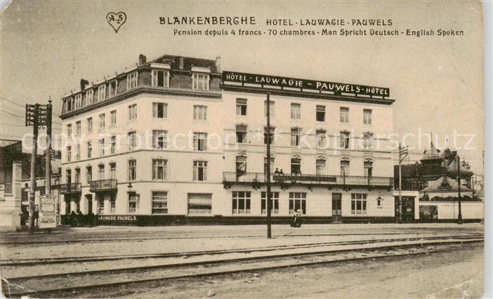 Blankenberghe Hôtel Lauwagie Pauwels