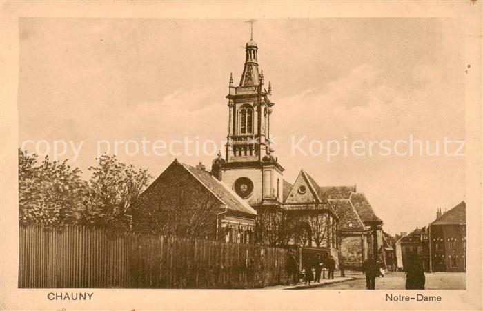 Chauny 02 Aisne Eglise Notre Dame Feldpostkarte
