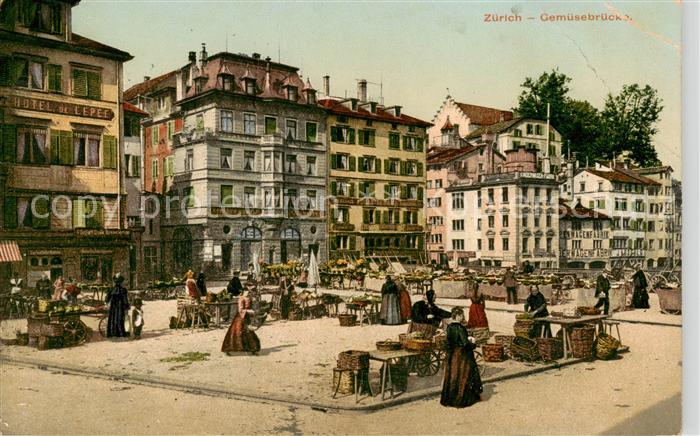 Zuerich ZH Gemuesebruecke Markt