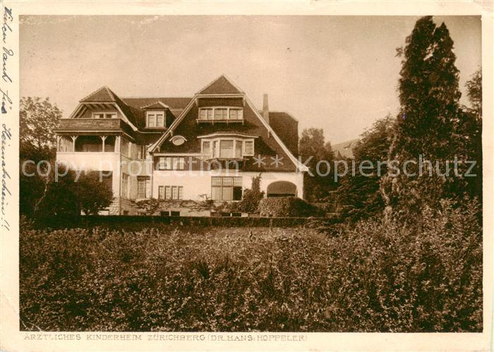 Zuerichberg ZH aerztliches Kinderheim