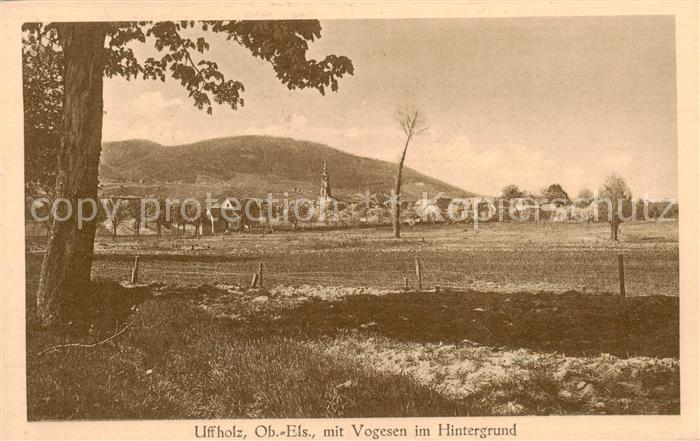 Uffholz Uffholtz 68 Alsace Panorama mit den Vogesen