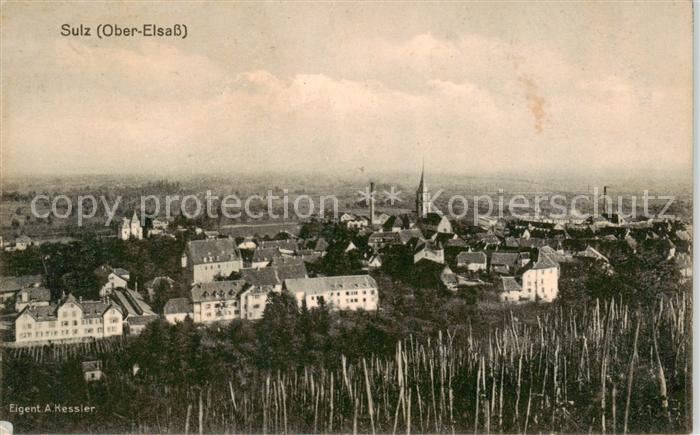 Sulz 68 Elsass Panorama Feldpost