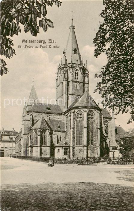 Weissenburg Wissembourg 67 Alsace St Peter und Paul Kirche
