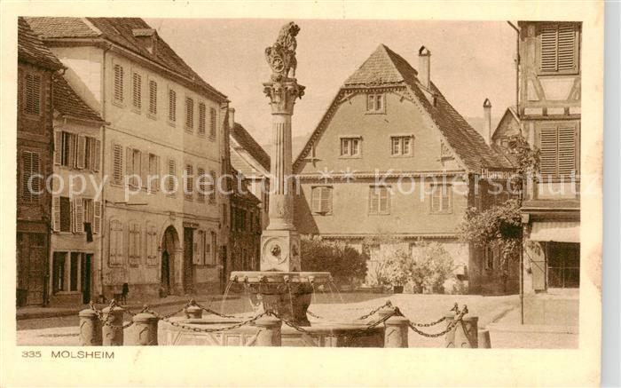 Molsheim 67 Bas-Rhin Brunnen Marktplatz