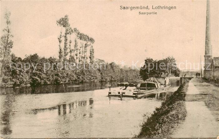 Saargemuend Sarreguemines 57 Moselle Saarpartie Feldpost